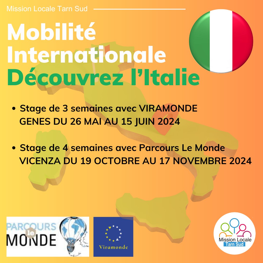 DECOUVREZ L'ITALIE AVEC LES STAGES DE MOBILITÉ INTERNATIONALE EN 2024